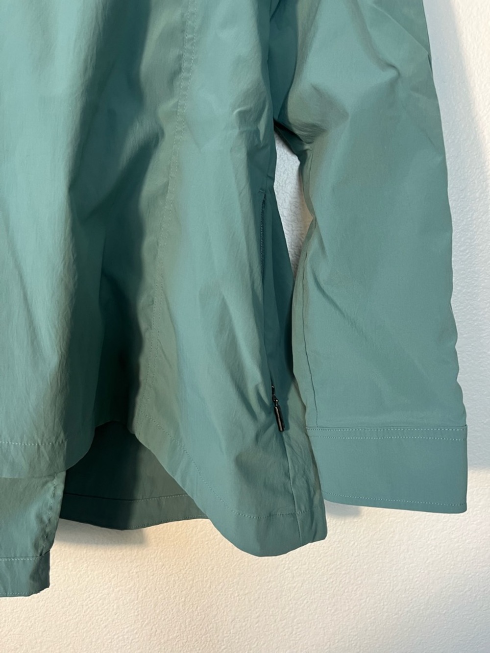 Athleta Advantage Poplin Jacket Pullover Teal Wat… - image 5